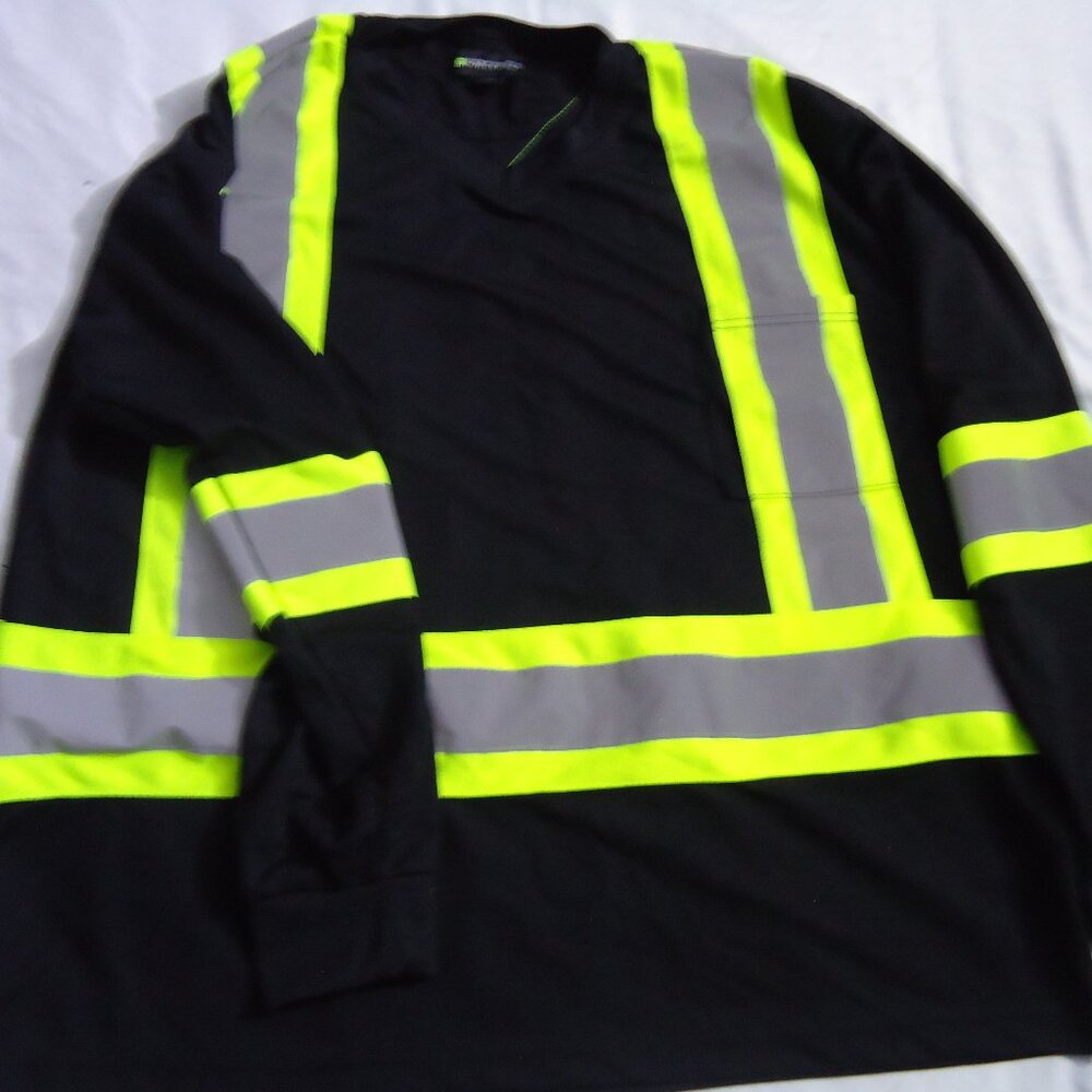 Mens Safety T-Shirt Long Sleeve